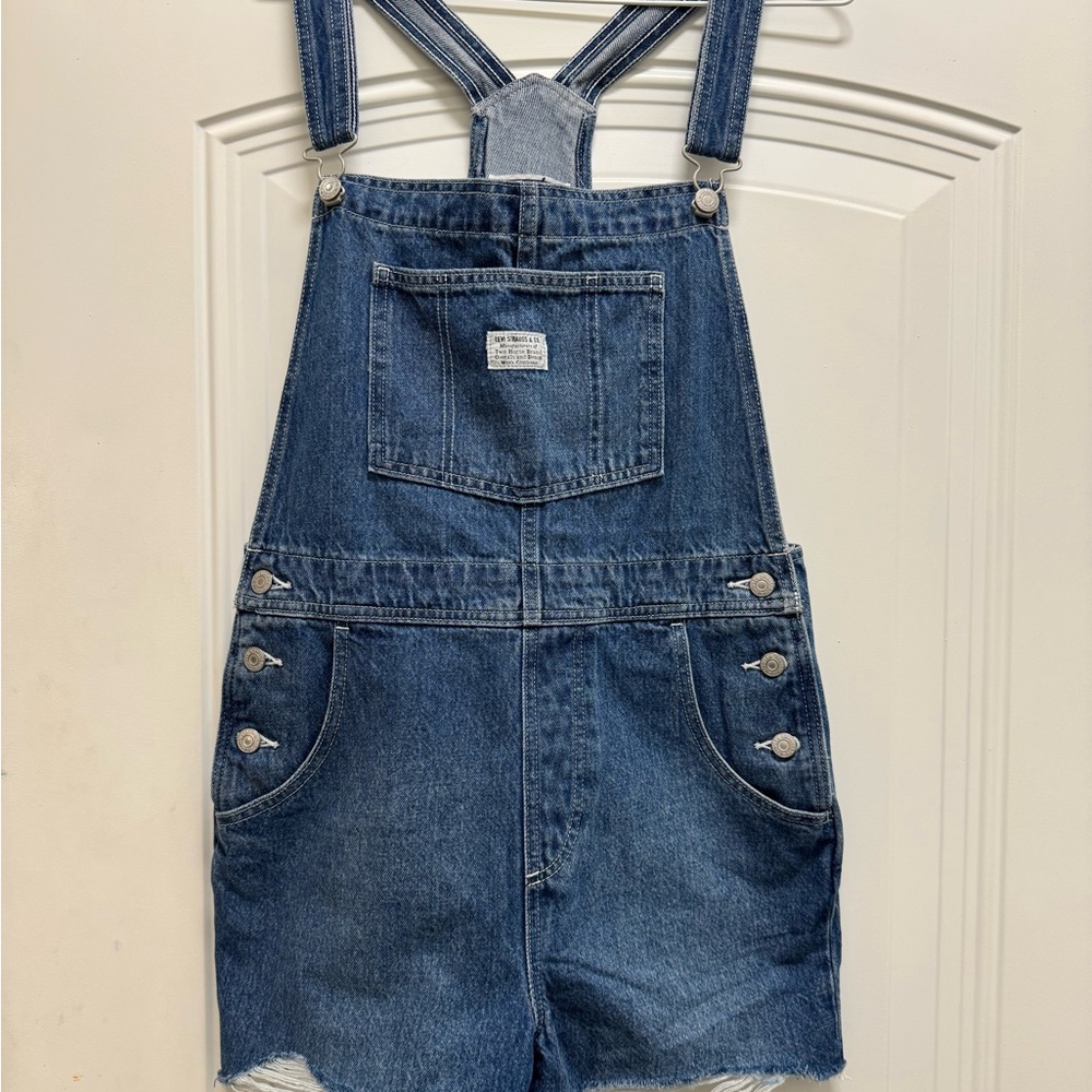 Levi's Blue Denim Overalls